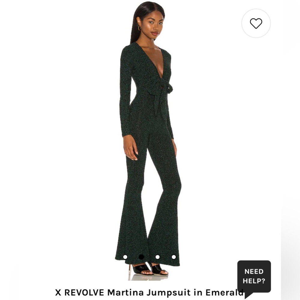 Martina Emerald Jumpsuit by Show Me Your MUMU- Size S